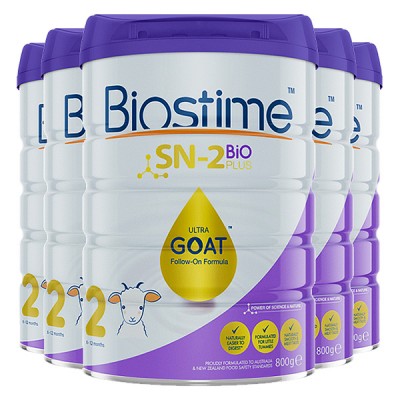 【新西兰直邮】Biostime 合生元金装婴幼儿配方益生菌羊奶粉2段 *6罐